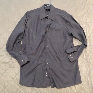 CALVIN KLEIN Long Sleeve Button Down Shirt Mens L 16 32/33